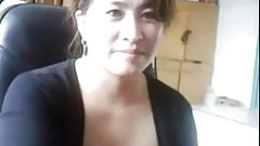 Chinese milf plays and gets caught