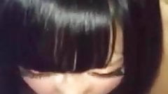 Exotic Japanese teen sucking