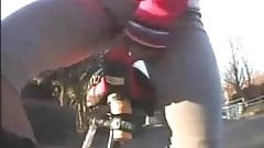 Japanese dildo-bike in public
