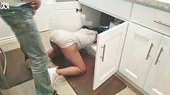 Naughty Asian Brunette is Stuck And Asks For Help