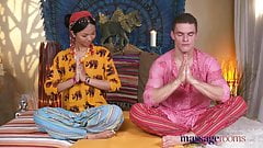 Massage Rooms Hot Thai masseuse takes hard cock in her pierc