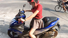 Amateur Thai teen girlfriend with big tits fucked in the hotel